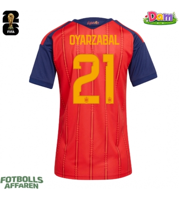 Spanien Mikel Oyarzabal #21 Hemmatröja Kvinnor VM 2026 Kortärmad